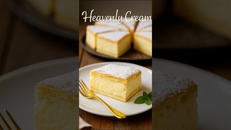 FASTEST VANILLA Custard Slice in 30 Minutes! #shorts