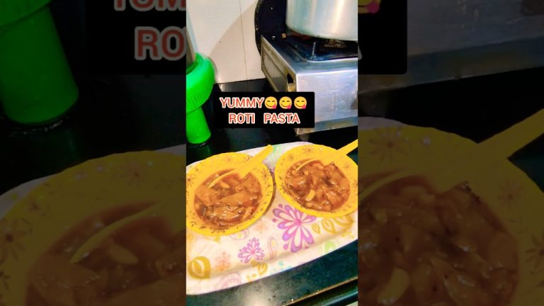 YUMMY😋😋😋 MEETHI ROTI PASTA 🍝🍝🍝#shorts #trending #shortvideo