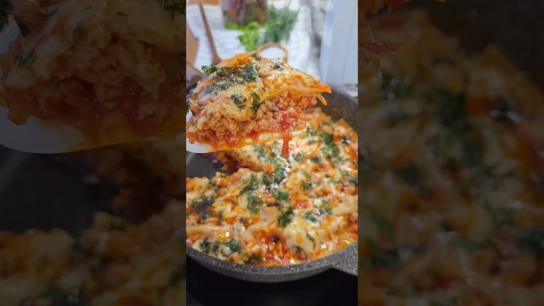 Ленивая лазанья, вкусный ужин 🥘🤍