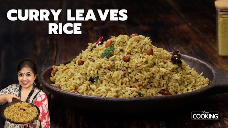 Curry Leaves Rice | Easy Lunchbox Recipe in 15 Minutes | Iron-Rich Recipes | Healthy One-Pot Meal