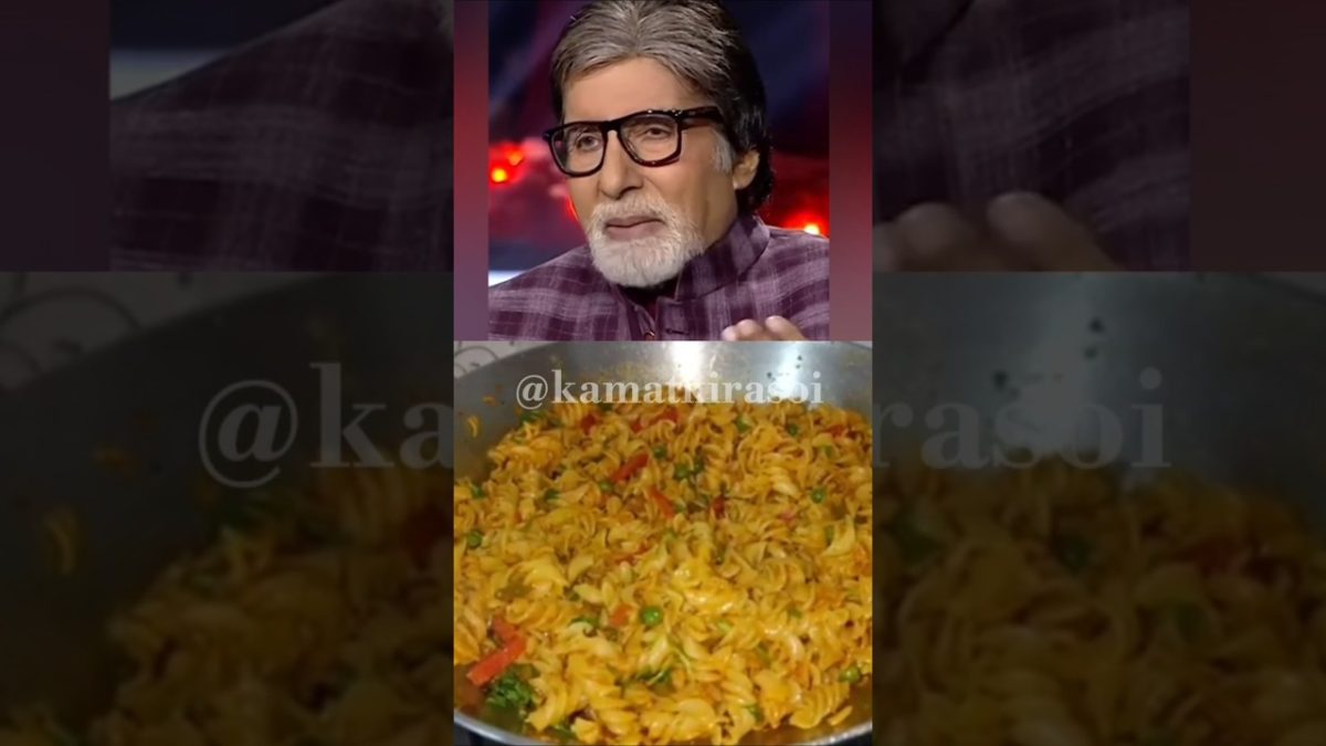 Amitabh sir bhi like veg pasta #shorts #pastalover #pastarecipe #amitabhbachchan @kamatkirasoi