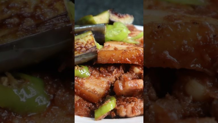 Binagoongang Pork Liempo with Talong #binagoongan #pork