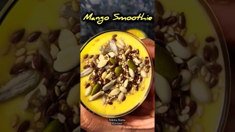 Mango Smoothie Recipe #smoothie #healthy #mango #mangorecipe #shorts #diet #healthyrecipes #foodie