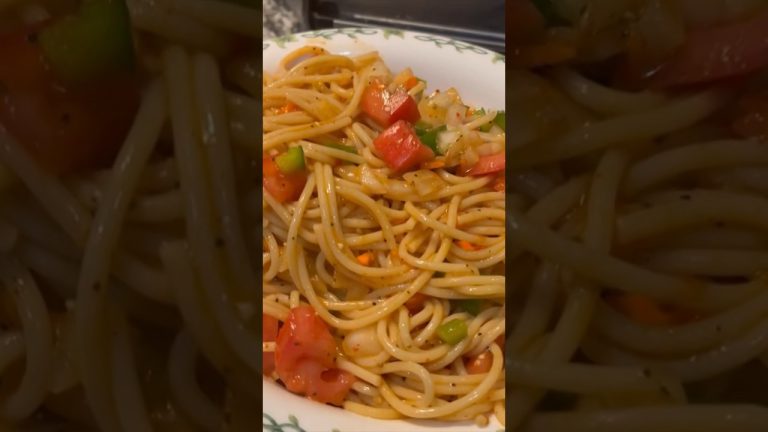 Easy Summer Spaghetti Salad : use any pasta you’d like 😄 #atmemawshouse