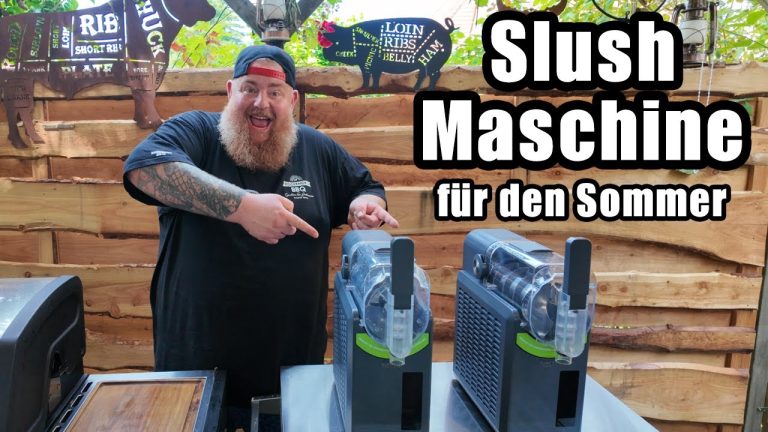 Slushie im Garten zum BBQ – Inoviva Slush Machine Test mit Brombeere & Pina Colada!