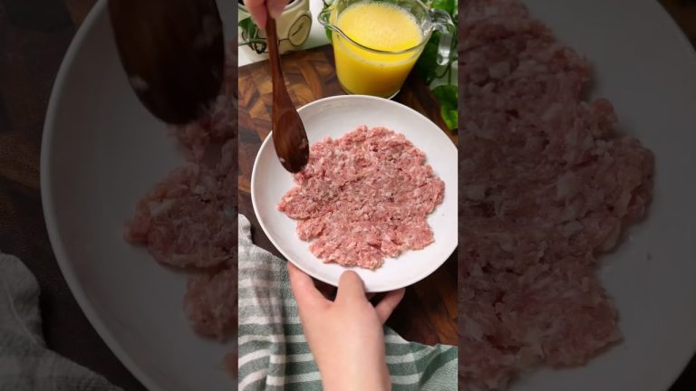 amazing hack for steamed egg (with minced pork!) #easyrecipes #chinesefood