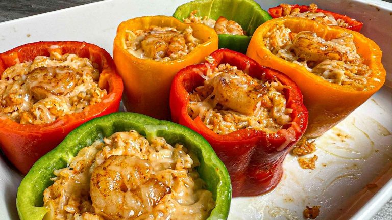 Seafood Stuffed Bell Peppers You NEED to Try!