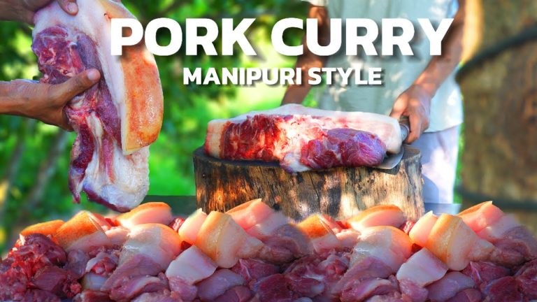 Pork Curry Northeast Style | Oaksha Thongba Recipe | Countryside Cooking