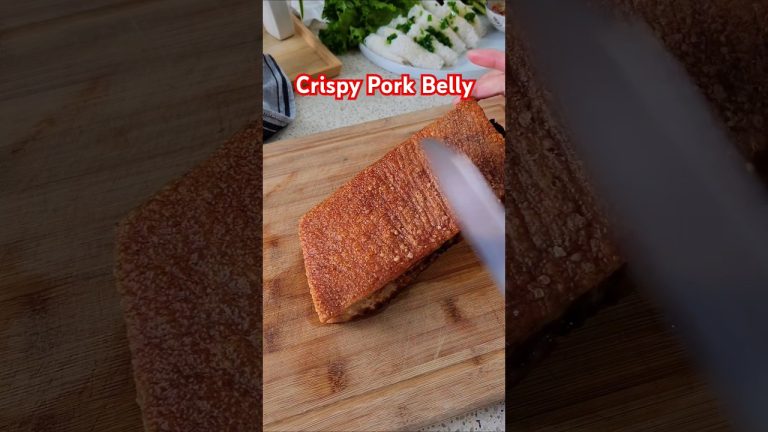 Can you hear that crunch? #cookingwithmamamui #porkbelly #crispyporkbelly #airfryerrecipes