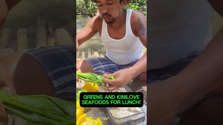 sabaw at gulay plus KINILOVE seafoods for LUNCH! #seafood #seafoodlovers #seafoodrecipes