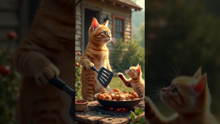 The recipe for today is stir-fried Seafood 🍤 #catstory. #animation #seafood