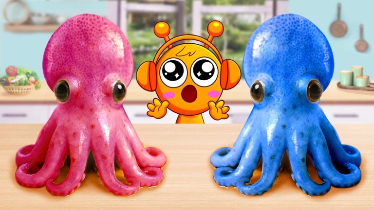 The Best Seafood Recipes 🐙 Miniature Korean Baby Octopus Stir Fried Tomato | O'meow Mini Cooking