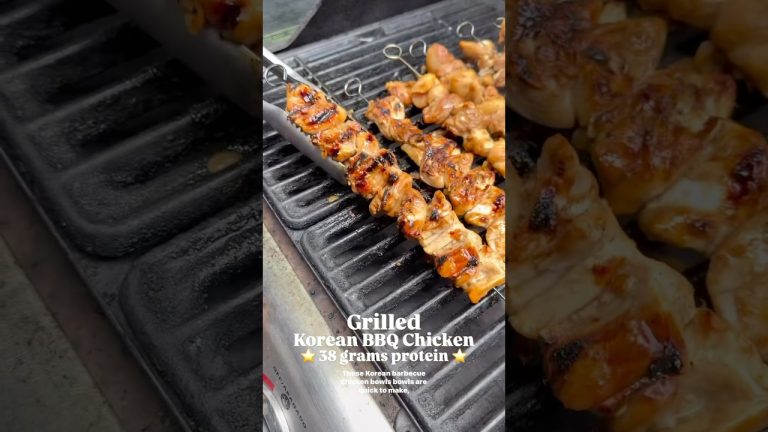 Grilled Korean BBQ Chicken #highprotein #recipes #shorts