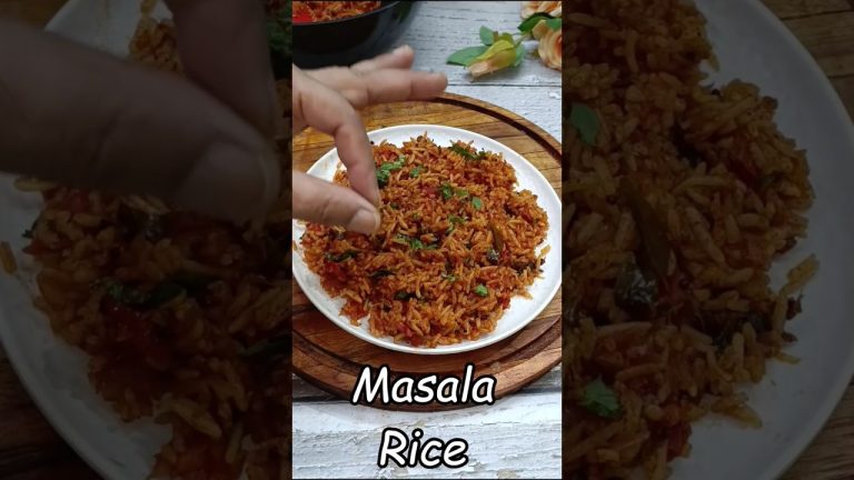 Masala Rice 🍚💙💙 #shorts #friedrice #chawal #rice #masalarice #food #ytshorts #youtubeshorts