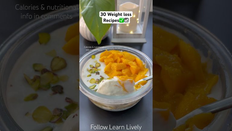 22/30 Weight loss Recipes | High Protein Mango Cheesecake Dessert/Pudding #nobake #cheesecake