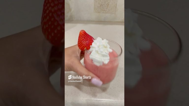 Strawberry Lemon Sorbet| 3 Ingredients Sorbet #wieiadhealthy #smoothierecipe #healthyrecipes