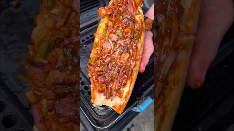 Chop chop: BBQ Chicken Cheesesteak #shorts