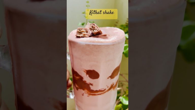 Kitkat shake  summer special recipe #recipe #mixshake #food #shakes #summerdrink #2min