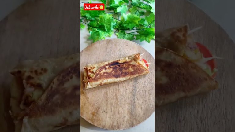 chapati veg roll | roti wrap | leftover roti aloo roll wrap #viralshorts #asmr #rotiwrap #rotiroll