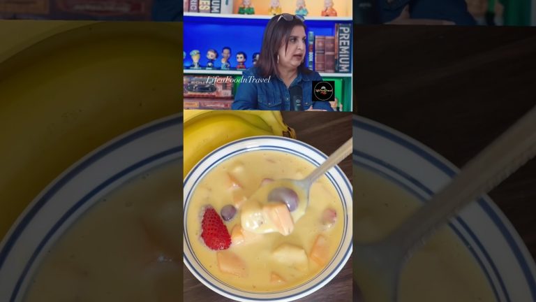 Fruit custard recipe #shorts #fruitcustard #dessert#lifenfoodntravel #healthy