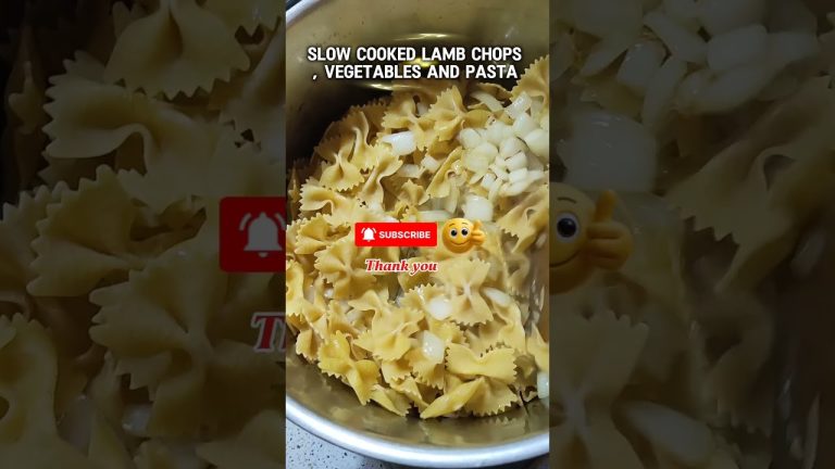 Delicious Slow Cook Lamb Chops and Vegetables |  All in one pot