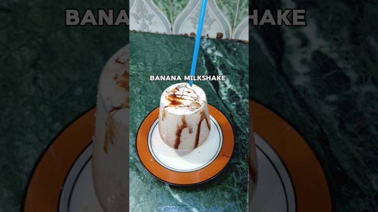 Trending Recipe Of Banana Milkshake🍌 #shorts #viralshorts #trending