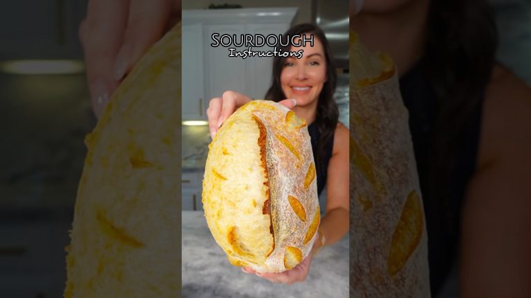 Homemade Sourdough Bread Recipe and Instructions #sourdough #sourdoughrecipe #baking
