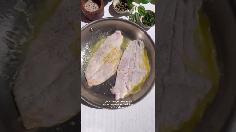 Sole Meunière! One of my favorite food memories. #recipe in comments. #shorts #seafood