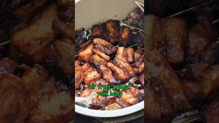 let's cook air fryer grilled pork belly
