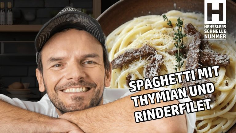 Schnelles Spaghetti mit Thymian und Rinderfilet Rezept von Steffen Henssler
