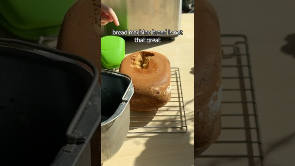 making bread in a machine #shorts #diy #baking #experiment #snack #bread #recipe