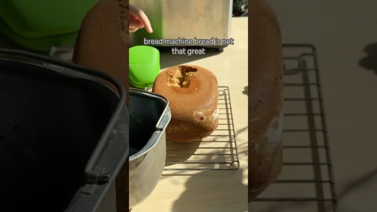 making bread in a machine #shorts #diy #baking #experiment #snack #bread #recipe
