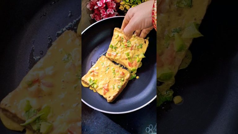 बेसन और ब्रेड से बनाए टेस्टी नाश्ता | BASEN  BREAD TOAST| #shorts#basen#bread#viral#trending#youtube