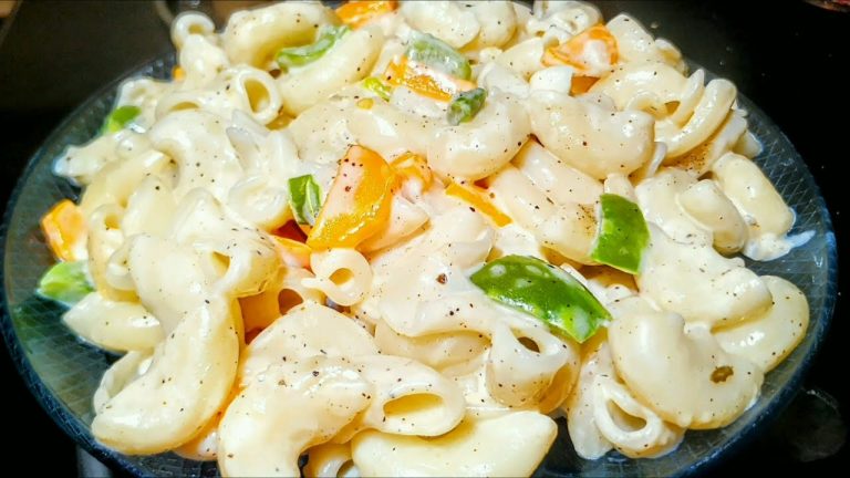 White Sauce Pasta Recipe I White Pasta I White Macaroni Pasta Recipe In Bengali