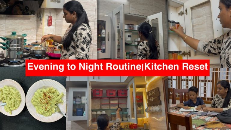 Evening to Night Routine|Kitchen Cleaning & Oraganising|Broccoli Pasta Recipe