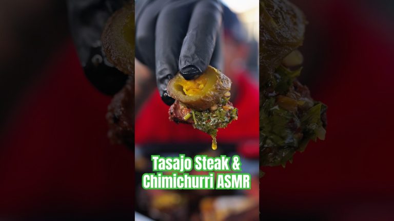 Tasajo Steak and Chimichurri ASMR #tftibbq #chimichurri #bbqcooking steak #grillingrecipes #bbq