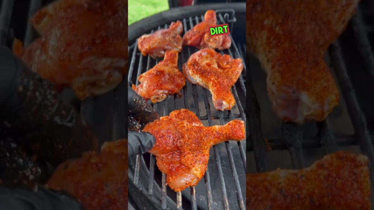 How to Grill Butterflied Chicken Drumsticks #shorts