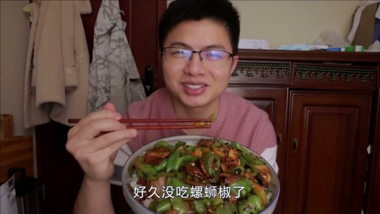 I'll make some twice cooked pork with screw peppers | It's spicy and appetizing