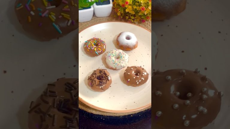 Mini Bread Donuts 🍩♥️| 10 Min Recipe | #shorts #donuts #kidsrecipe #dessert