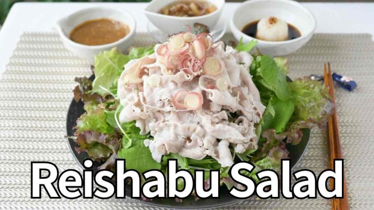 How to Make Japanese Chilled Pork Salad for Hot Days!  with 3 different sauces