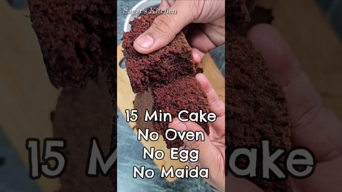 Eggless 15 Min.. Whole Wheat Chocolate Cake #Shorts #Cake