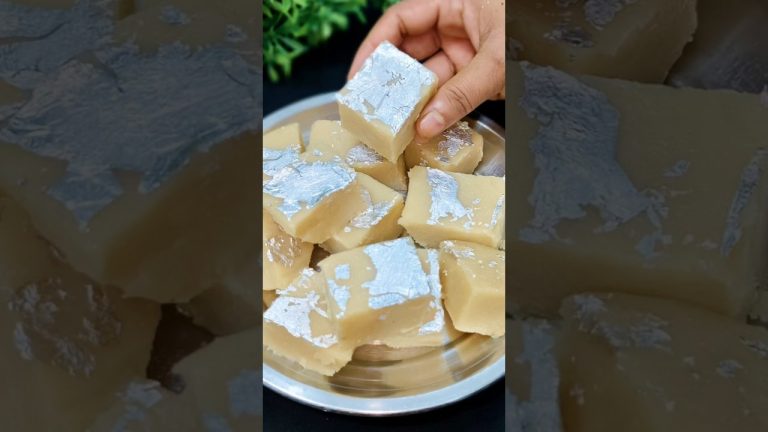 Milk Powder Burfi | Milk Powder Sweet Recipe #milkbread #burfi #sweetbread #recipe