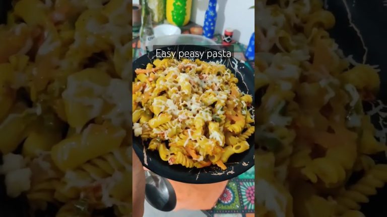easy peasy pasta recipe 🤤😨🥰#trending #youtubeshorts #recipe #cooking #pasta #microneedling #viral