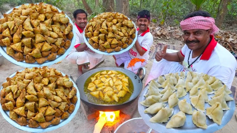 Special Chicken Singara recipe | Chicken Samosa for village kids and people | villfood Kitchen