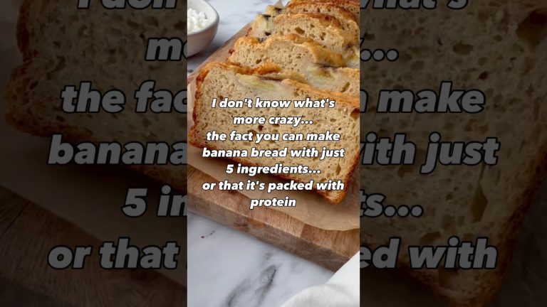 Easy Banana Bread #recipes #protein