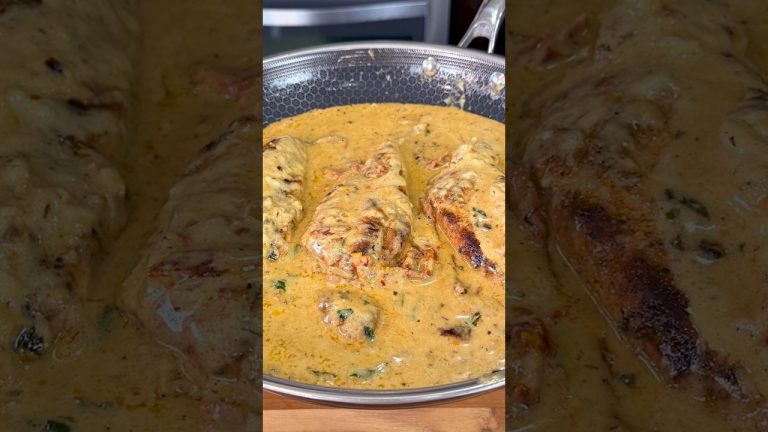 How to make Creamy Chicken Pollo en Crema Easy Recipe #shorts