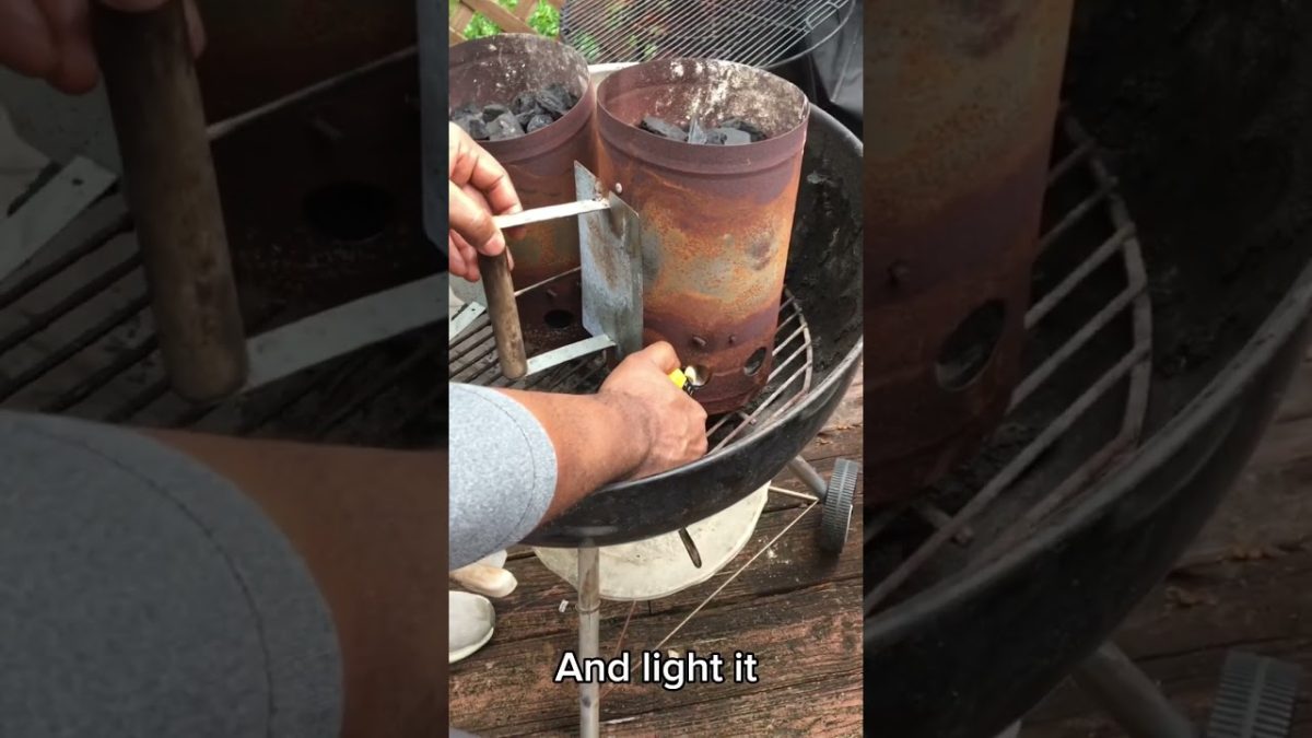 How to Light Charcoal Grill with a Chimney Starter