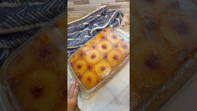 Pineapple Upside Down Cake #shorts #dessert