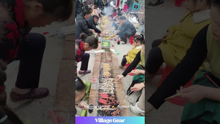 BBQ OLYMPICS?! 🔥 These Grills are LONGER Than My Future! 😂 #bbqtime #grillparty #foodgoals #funny