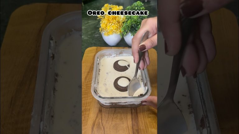 Oreo Cheesecake #shorts #viral #cheese #oreo #quick #trending